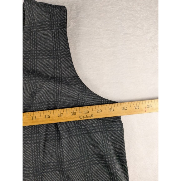 NWT Banana Republic Womens XL Sleeveless Top Gray Plaid Career Casual Tank - Picture 5 of 8